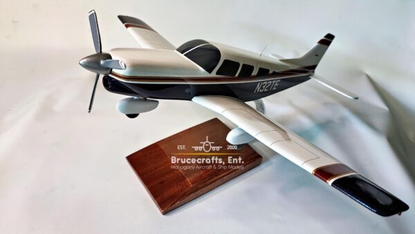 Model of Piper Saratoga II Aircraft with detailed craftsmanship.